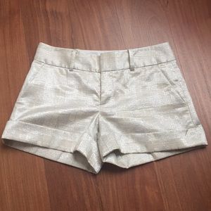 Beautiful Club Monaco Metallic Shorts Size 2/4